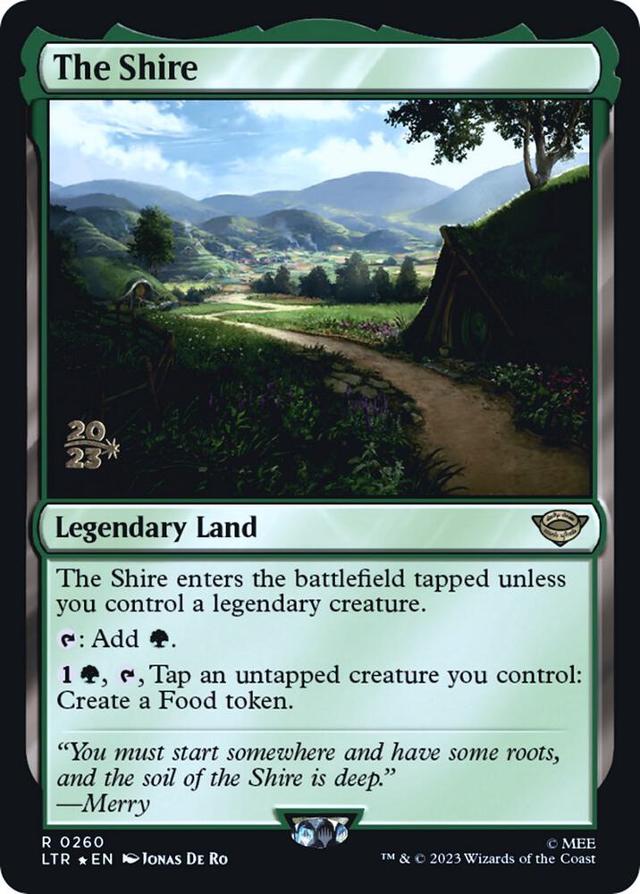 The Shire 260 card from Prerelease Cards