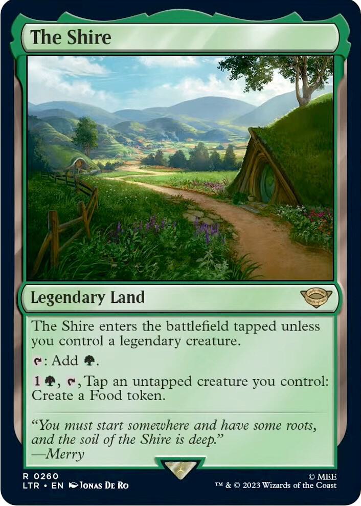 The Shire 260 card from Universes Beyond: The Lord of the Rings: Tales of Middle-earth