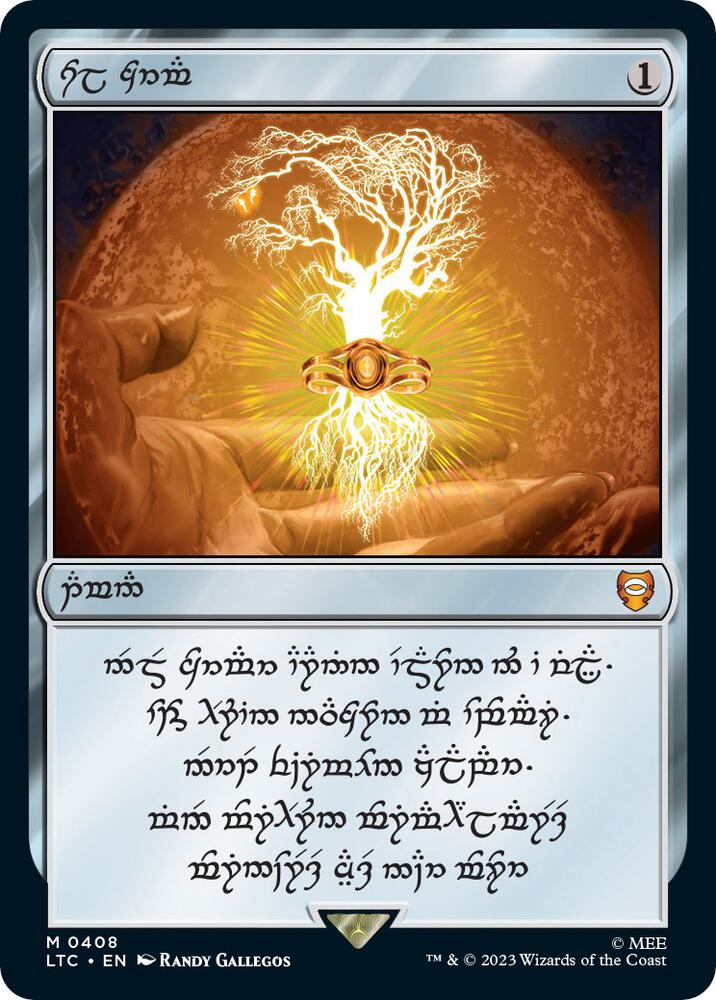 Sol Ring - Elven 408 card from Commander: The Lord of the Rings: Tales of Middle-earth
