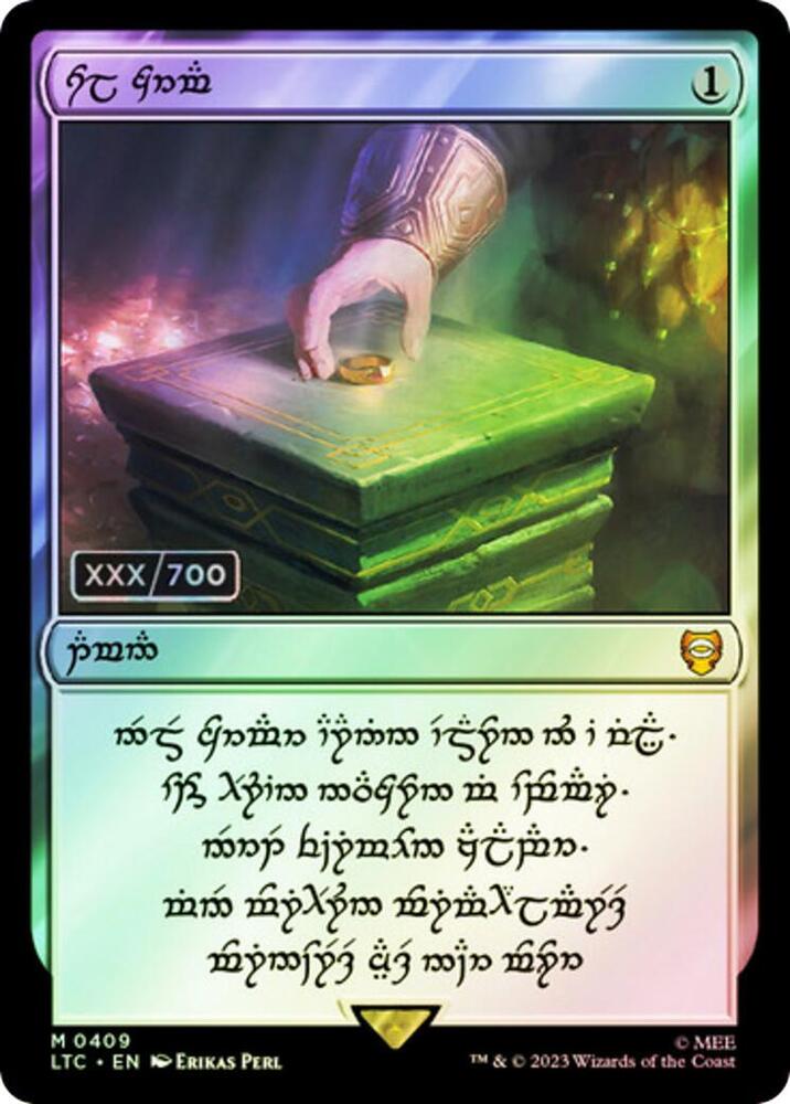 Sol Ring - Dwarven (Serial Numbered) 409 card from Commander: The Lord of the Rings: Tales of Middle-earth