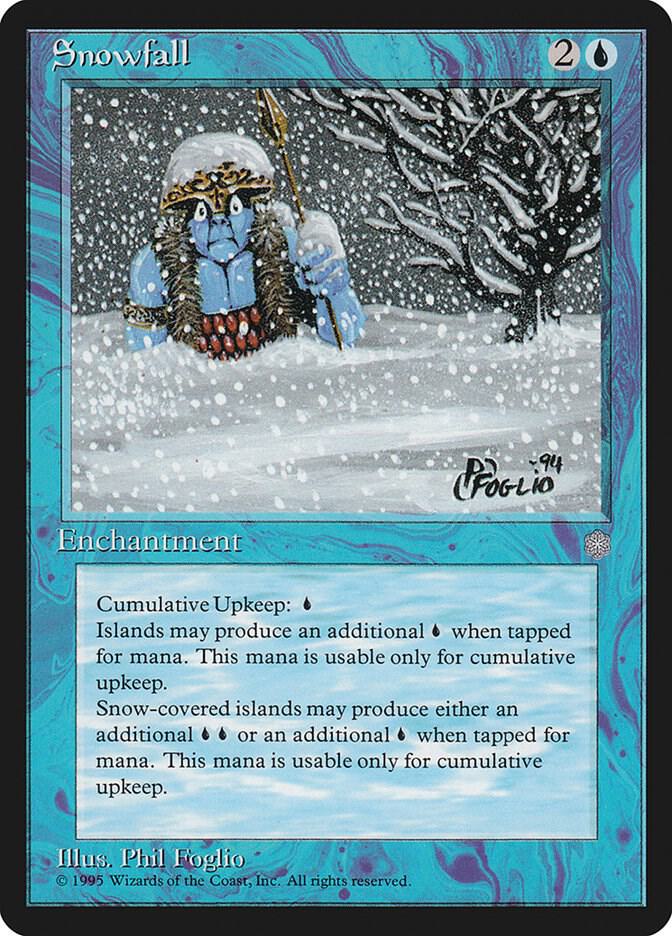 Snowfall card from Ice Age