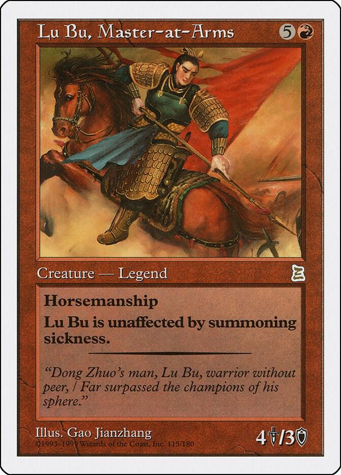 Lu Bu, Master-at-Arms 115 card from Portal Three Kingdoms