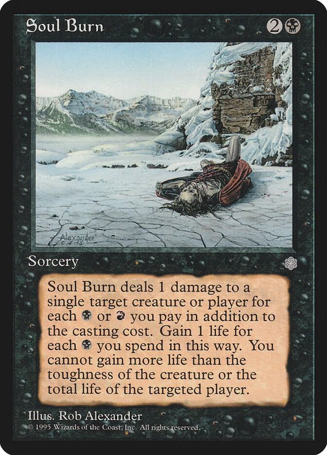 Soul Burn card from Ice Age