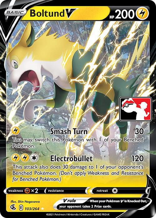 Boltund V 103/264 card from Prize Pack Series Cards
