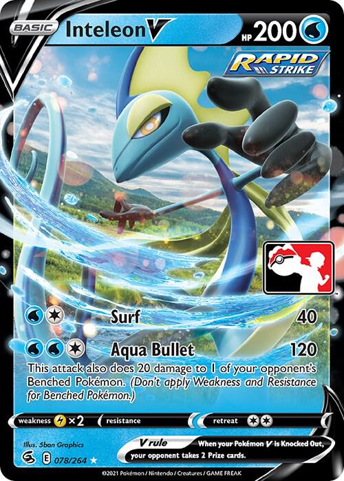 Inteleon V 078/264 card from Prize Pack Series Cards