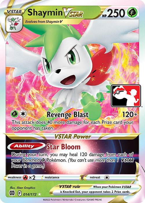 Shaymin VSTAR 014/172 card from Prize Pack Series Cards