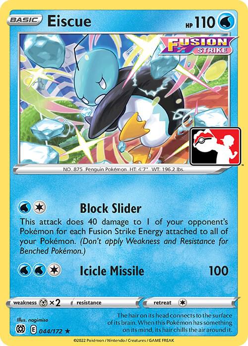 Eiscue 044/172 card from Prize Pack Series Cards