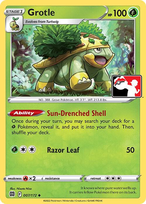 Grotle 007/172 card from Prize Pack Series Cards
