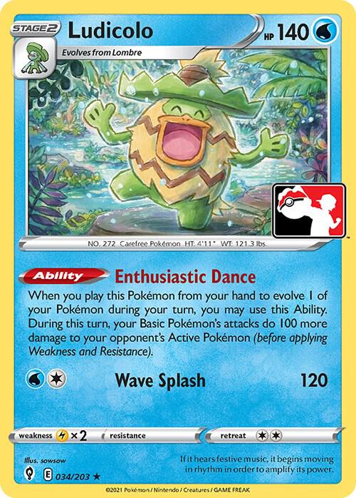 Ludicolo 034/203 card from Prize Pack Series Cards
