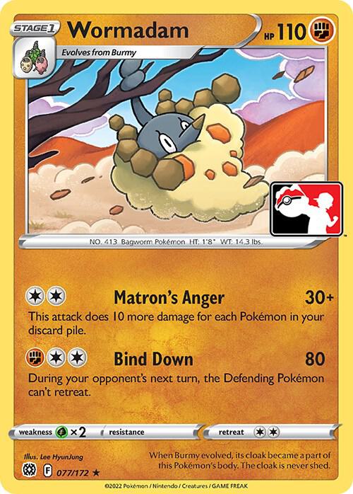 Wormadam (077) 077/172 card from Prize Pack Series Cards