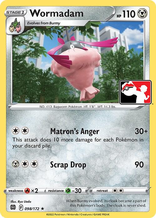 Wormadam (098) 098/172 card from Prize Pack Series Cards