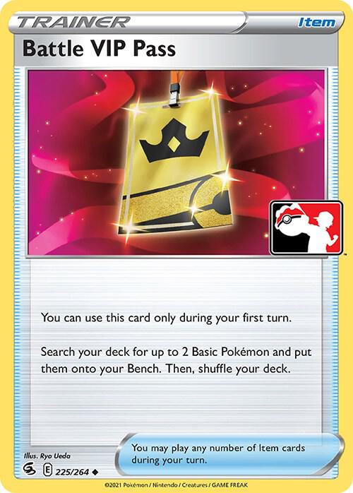 Battle VIP Pass 225/264 card from Prize Pack Series Cards