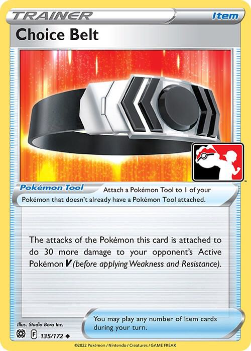 Choice Belt 135/172 card from Prize Pack Series Cards