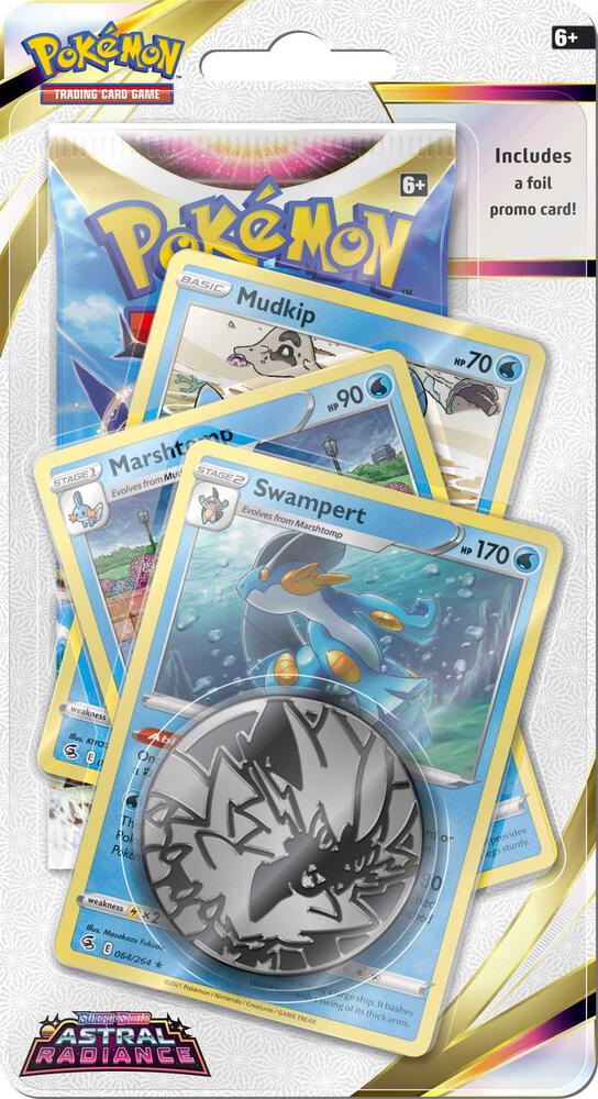 Astral Radiance Premium Checklane Blister [Swampert] card from SWSH10: Astral Radiance