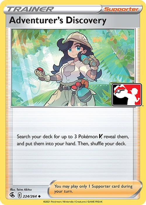 Adventurer's Discovery 224/264 card from Prize Pack Series Cards