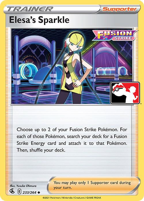Elesa's Sparkle 233/264 card from Prize Pack Series Cards