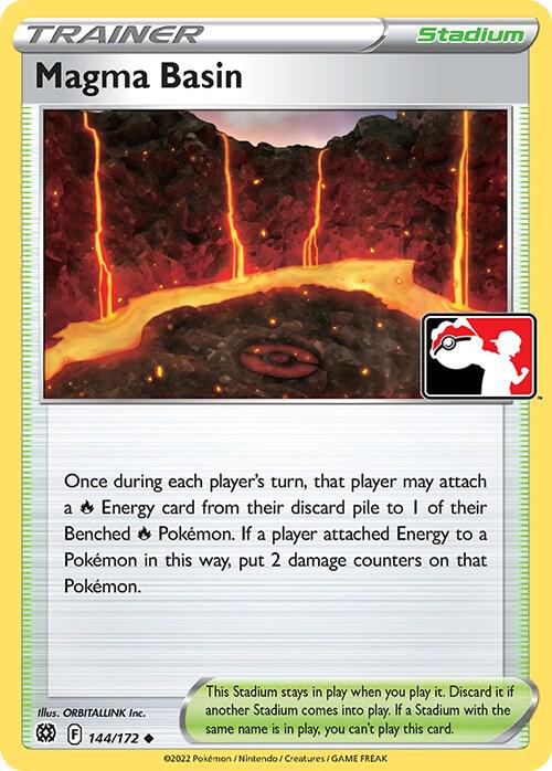 Magma Basin 144/172 card from Prize Pack Series Cards