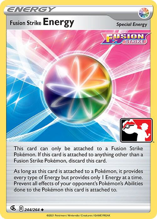 Fusion Strike Energy 244/264 card from Prize Pack Series Cards