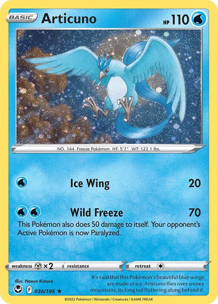 Articuno (Cosmos Holo) 036/195 card from Miscellaneous Cards & Products