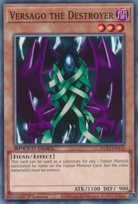 Versago the Destroyer SGX3-ENA10 card from Speed Duel GX: Duelists of Shadows