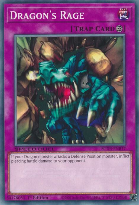 Dragon's Rage SGX3-ENB17 card from Speed Duel GX: Duelists of Shadows
