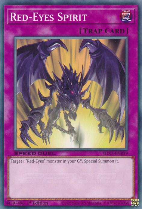 Red-Eyes Spirit SGX3-ENB19 card from Speed Duel GX: Duelists of Shadows