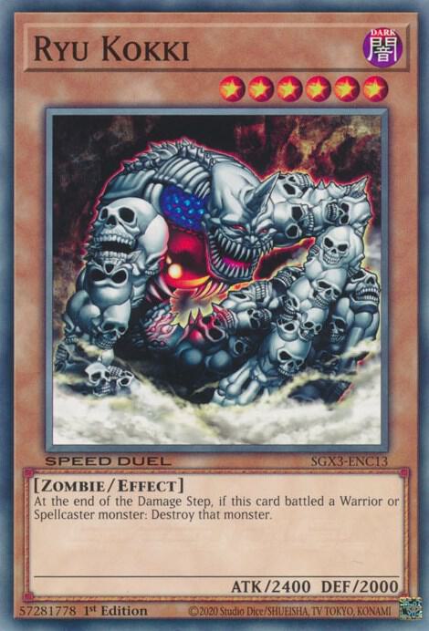 Ryu Kokki SGX3-ENC13 card from Speed Duel GX: Duelists of Shadows