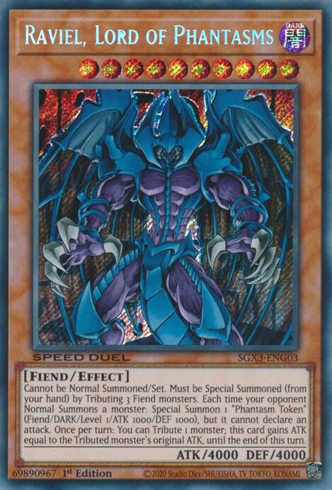 Raviel, Lord of Phantasms SGX3-ENG03 card from Speed Duel GX: Duelists of Shadows