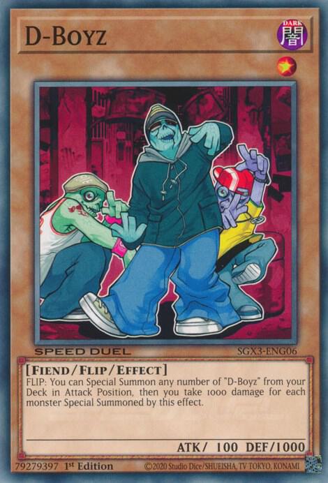 D-Boyz SGX3-ENG06 card from Speed Duel GX: Duelists of Shadows