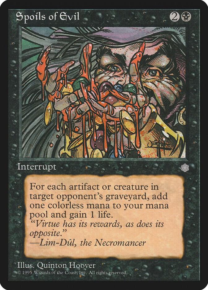 Spoils of Evil 51 card from Ice Age
