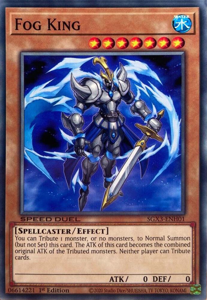 Fog King SGX3-ENH01 card from Speed Duel GX: Duelists of Shadows