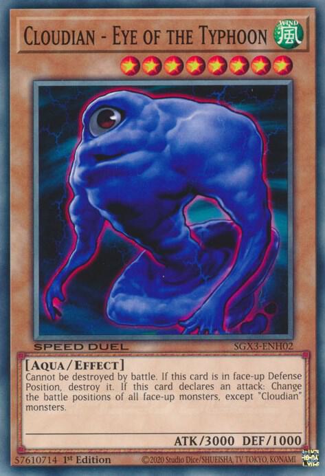 Cloudian - Eye of the Typhoon SGX3-ENH02 card from Speed Duel GX: Duelists of Shadows