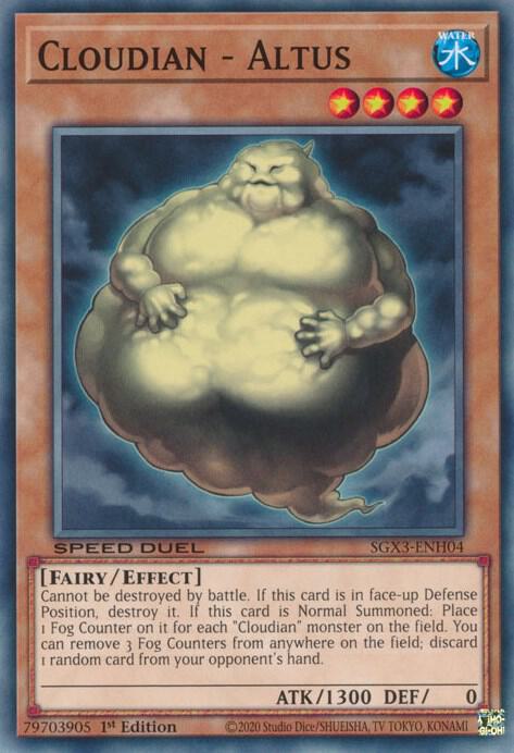 Cloudian - Altus SGX3-ENH04 card from Speed Duel GX: Duelists of Shadows