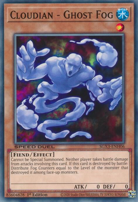Cloudian - Ghost Fog SGX3-ENH06 card from Speed Duel GX: Duelists of Shadows