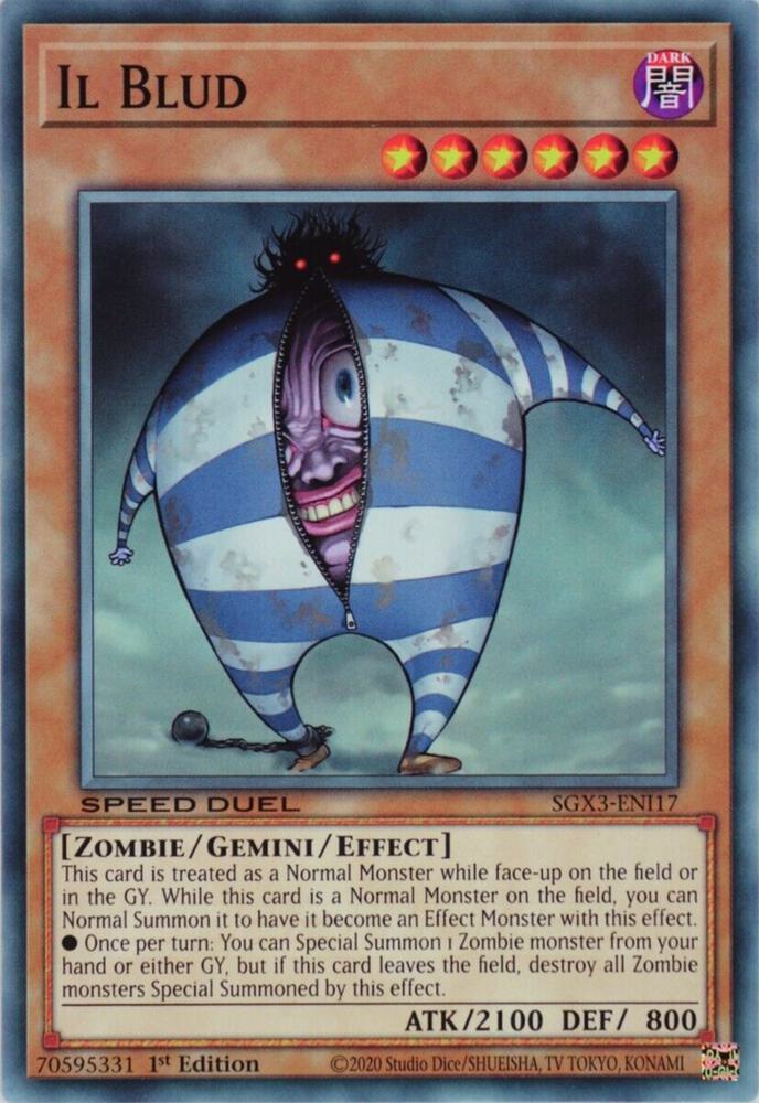Il Blud SGX3-ENI17 card from Speed Duel GX: Duelists of Shadows