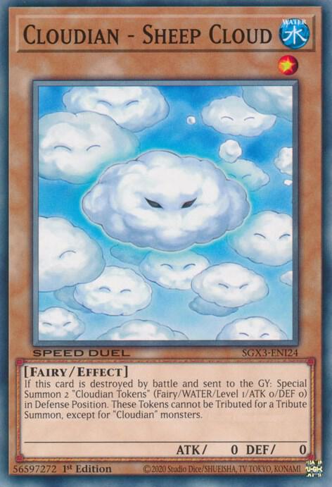Cloudian - Sheep Cloud SGX3-ENI24 card from Speed Duel GX: Duelists of Shadows