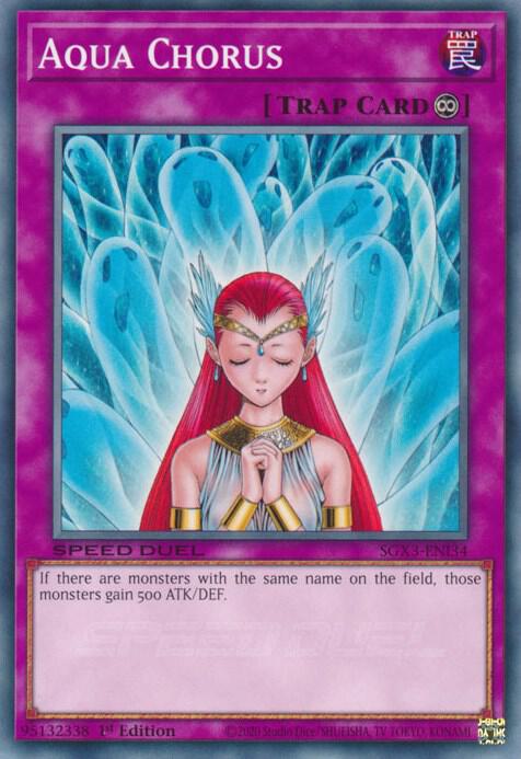 Aqua Chorus SGX3-ENI34 card from Speed Duel GX: Duelists of Shadows