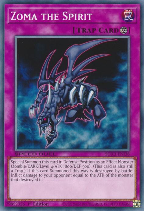 Zoma the Spirit SGX3-ENI38 card from Speed Duel GX: Duelists of Shadows