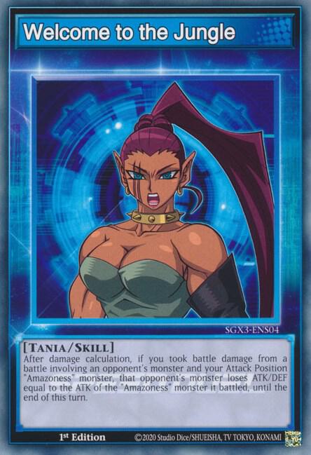 Welcome to the Jungle SGX3-ENS04 card from Speed Duel GX: Duelists of Shadows