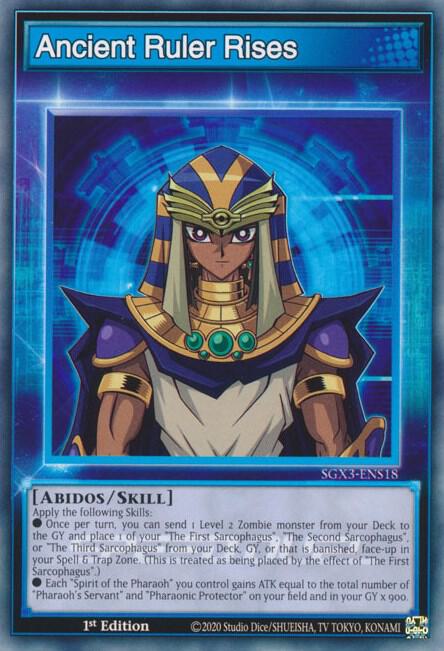 Ancient Ruler Rises SGX3-ENS18 card from Speed Duel GX: Duelists of Shadows