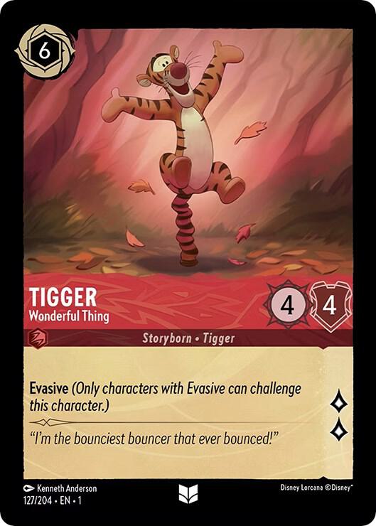 Tigger - Wonderful Thing 127/204 card from The First Chapter