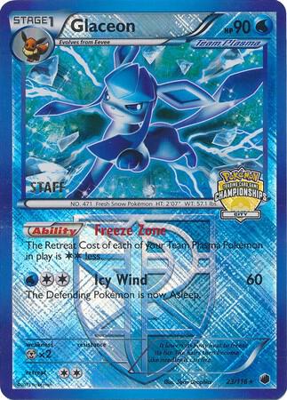 Glaceon - 23/116 (City Championships) [Staff] 023/116 card from League & Championship Cards