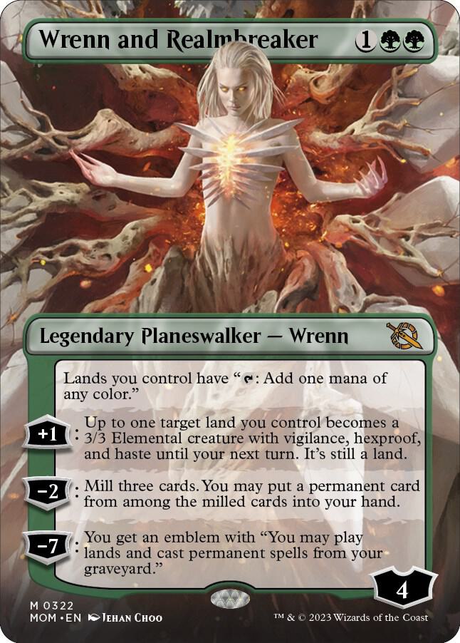 Wrenn and Realmbreaker (Borderless) 322 card from March of the Machine