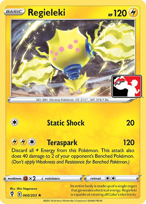 Regieleki 060/203 card from Prize Pack Series Cards