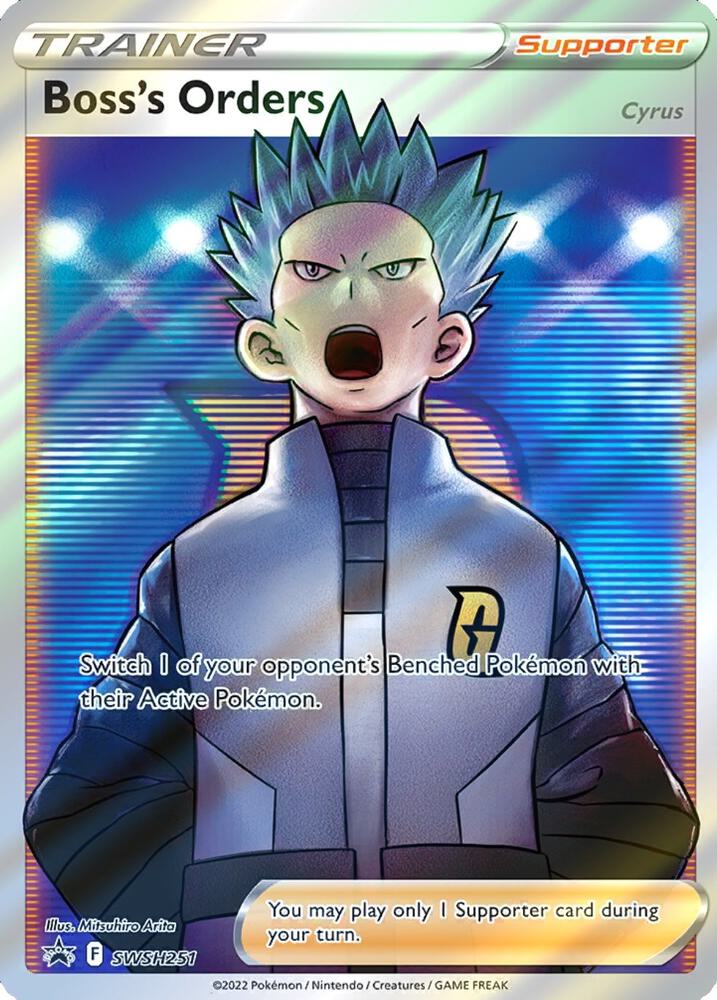 Boss's Orders (Full Art) SWSH251 card from SWSH: Sword & Shield Promo Cards