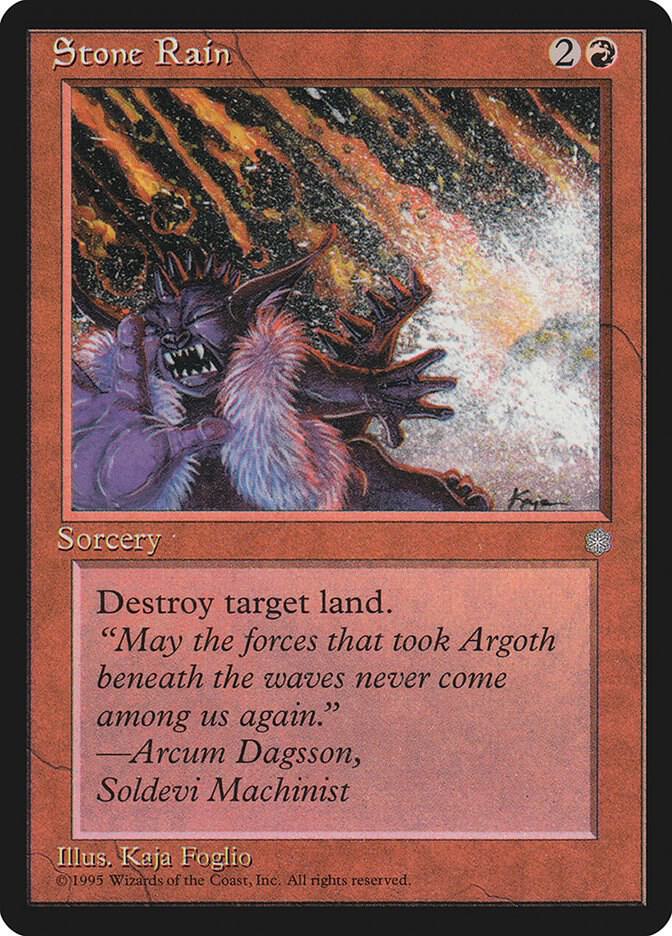 Stone Rain card from Ice Age