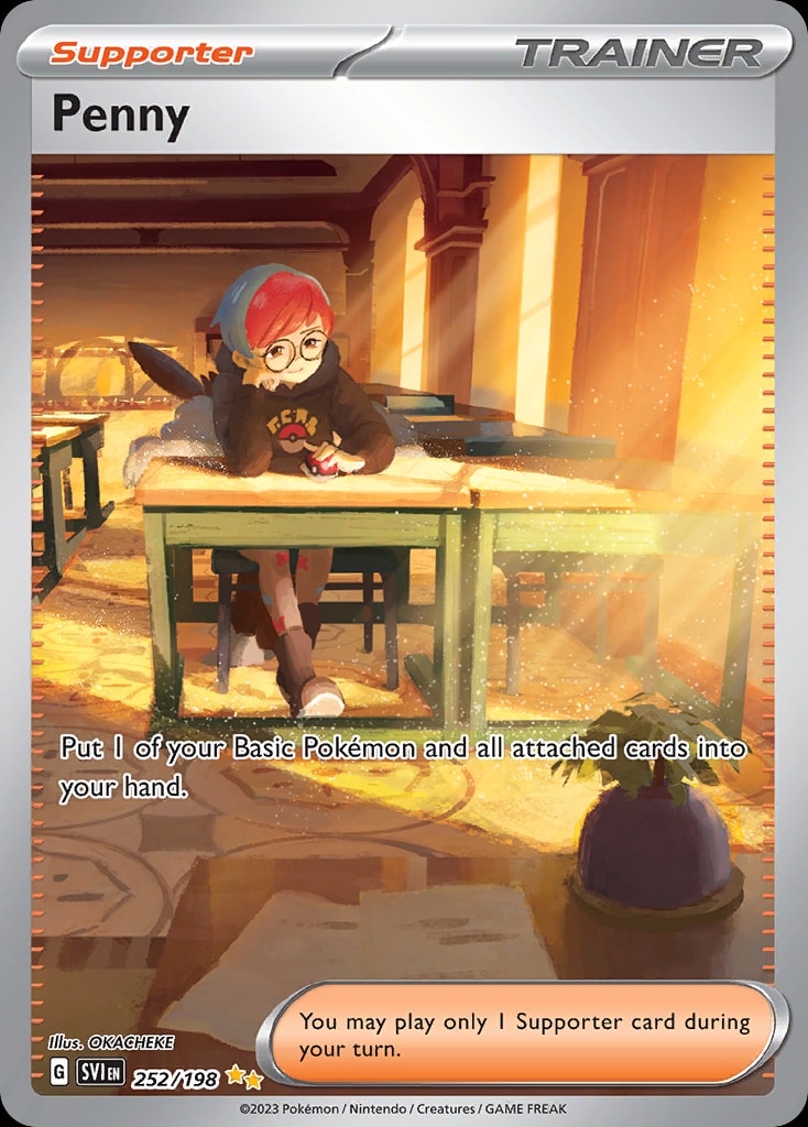 Penny 252/198 card from SV01: Scarlet & Violet Base Set