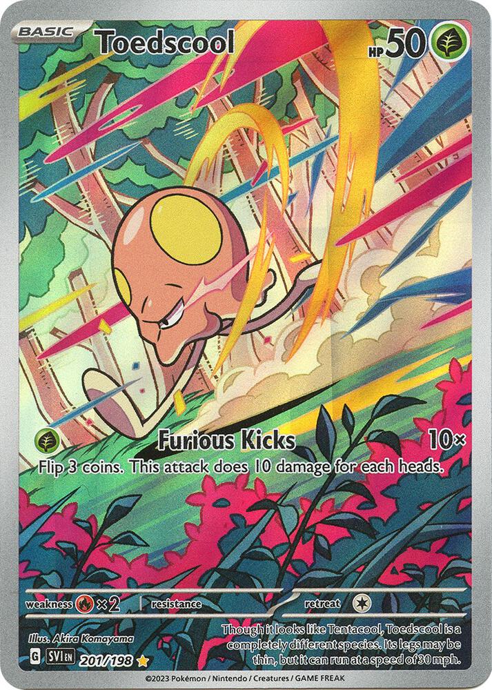 Toedscool 201/198 card from SV01: Scarlet & Violet Base Set