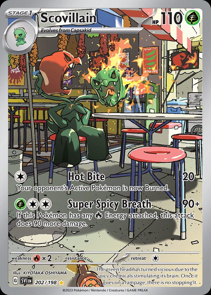 Scovillain 202/198 card from SV01: Scarlet & Violet Base Set