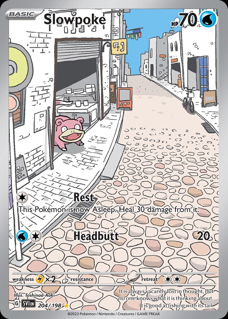 Slowpoke 204/198 card from SV01: Scarlet & Violet Base Set